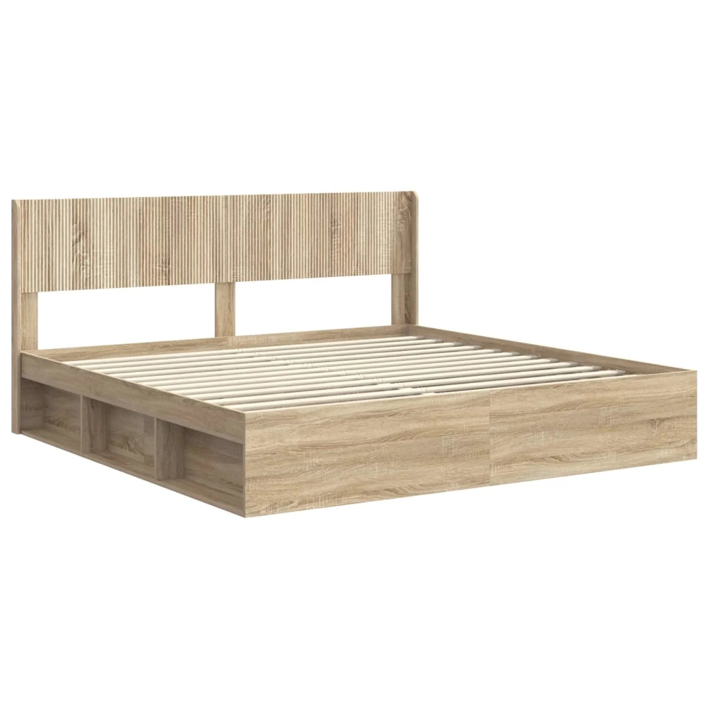 Struttura del letto con stoccaggio e testata 3 pcs