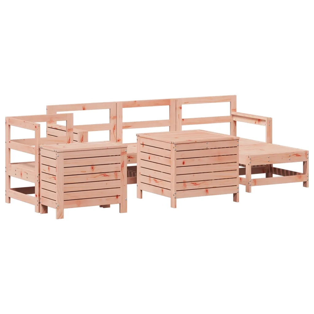 Set Divani da Giardino 7 pz in Legno Massello Abete Douglas 3250542