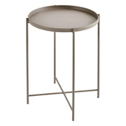 Tavolino Frosty Grigio ø37xh50 Cm Metallo