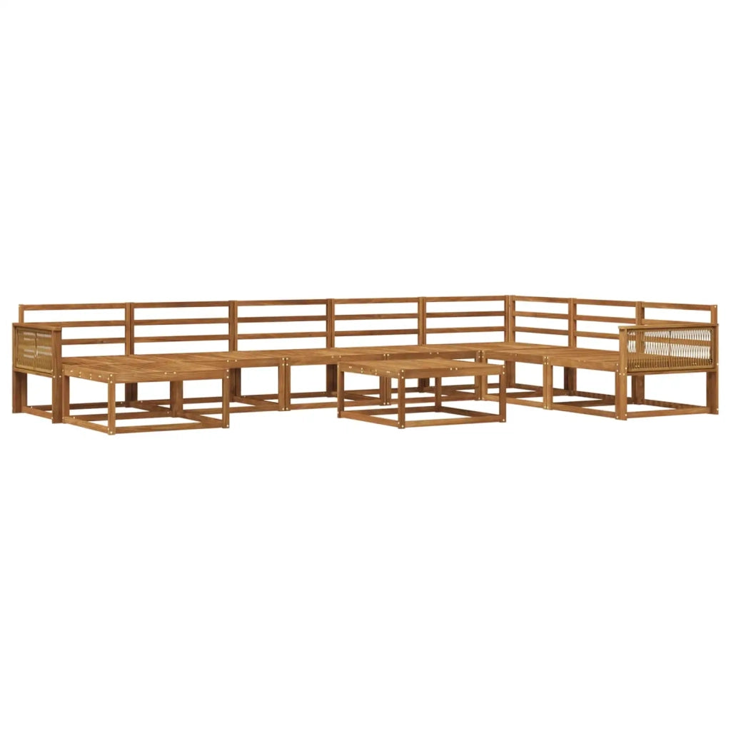 Set di divani da esterno 9 pcs Naturale 3382827