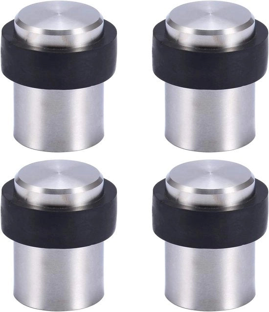 Blocco Porta a forma di Cilindro 4,5 cm in Acciaio Inox con Viti