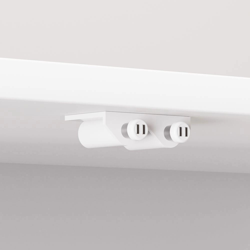 Vetrina 4 ripiani in vetro temperato con LED - Xylo - illuminazione a sensore di movimento 3CCT, per collezioni, bianco
