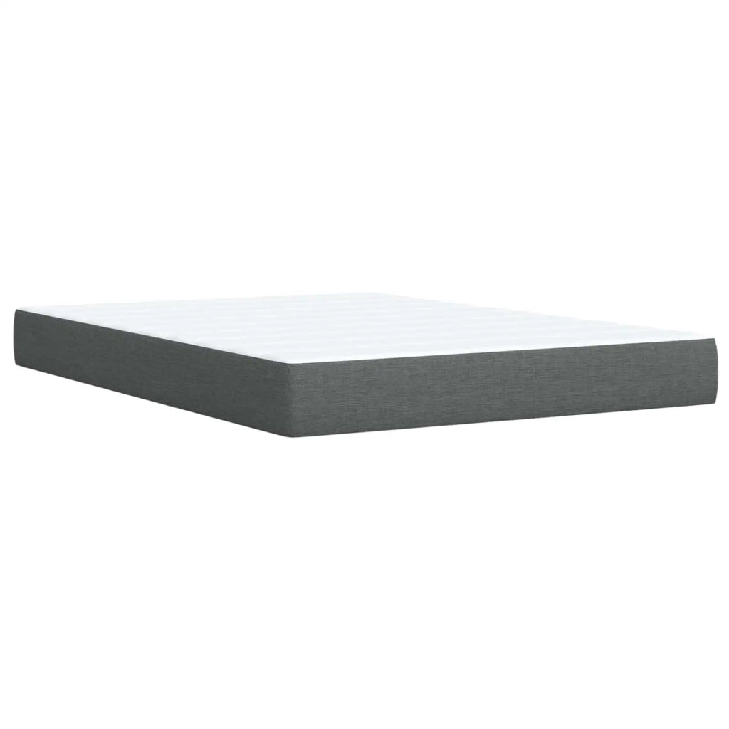 Letto box spring con materasso Grigio Scuro 160 x 200 cm 3454916
