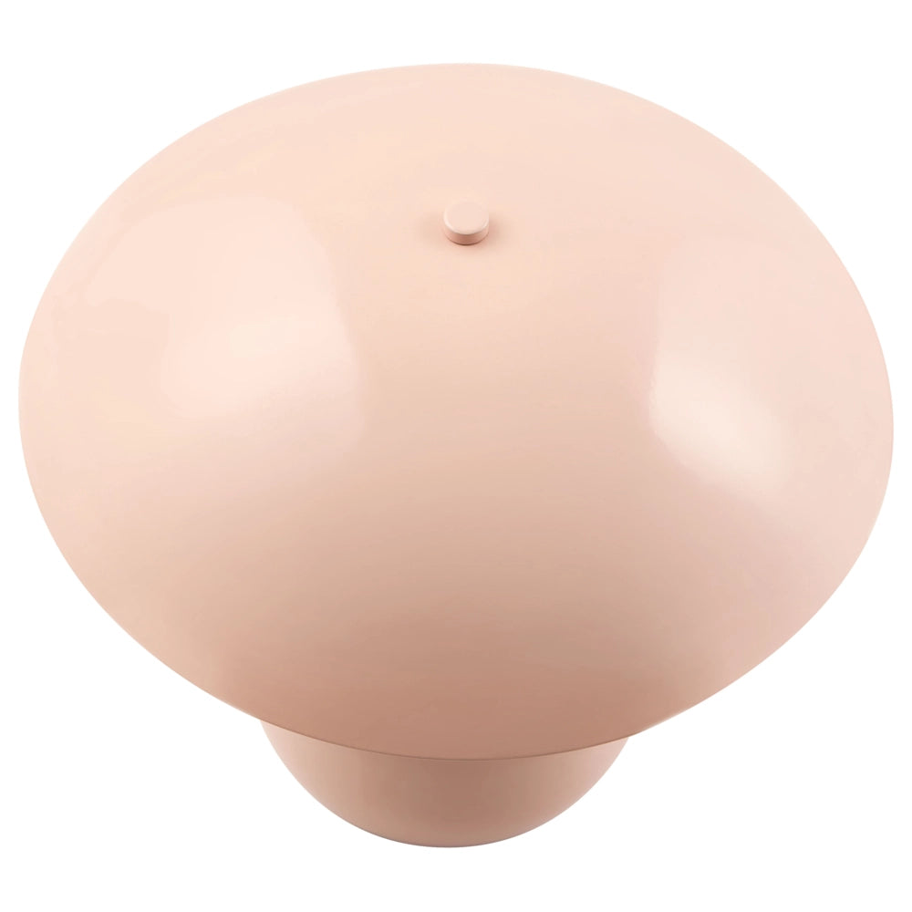 Lampada da tavolo rosa pastello con base in ferro 30 cm a una luce design moderno accessori per il soggiorno