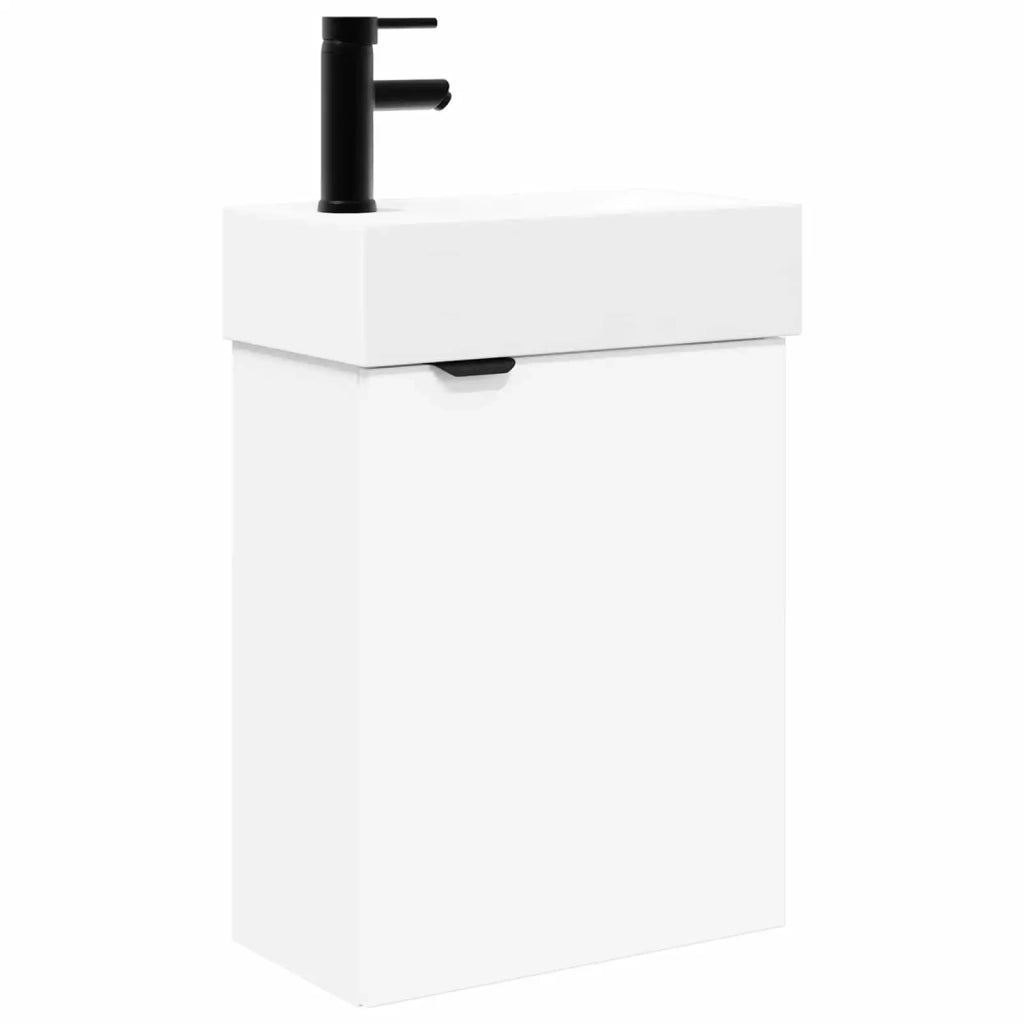 Mobile bagno con rubinetto Bianco 45,5 x 22,5 x 84 cm 889425
