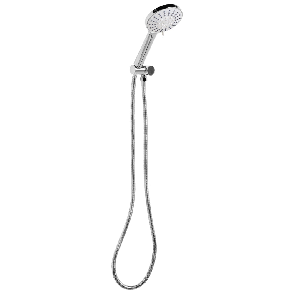 Soffione doccia con tubo flessibile in metallo argentato 5 modalità di spruzzo Moderno