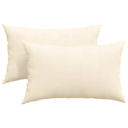 Cuscini da Divano 2 pz | Cuscini per sedie Crema 50 x 30 cm Tessuto in Cords