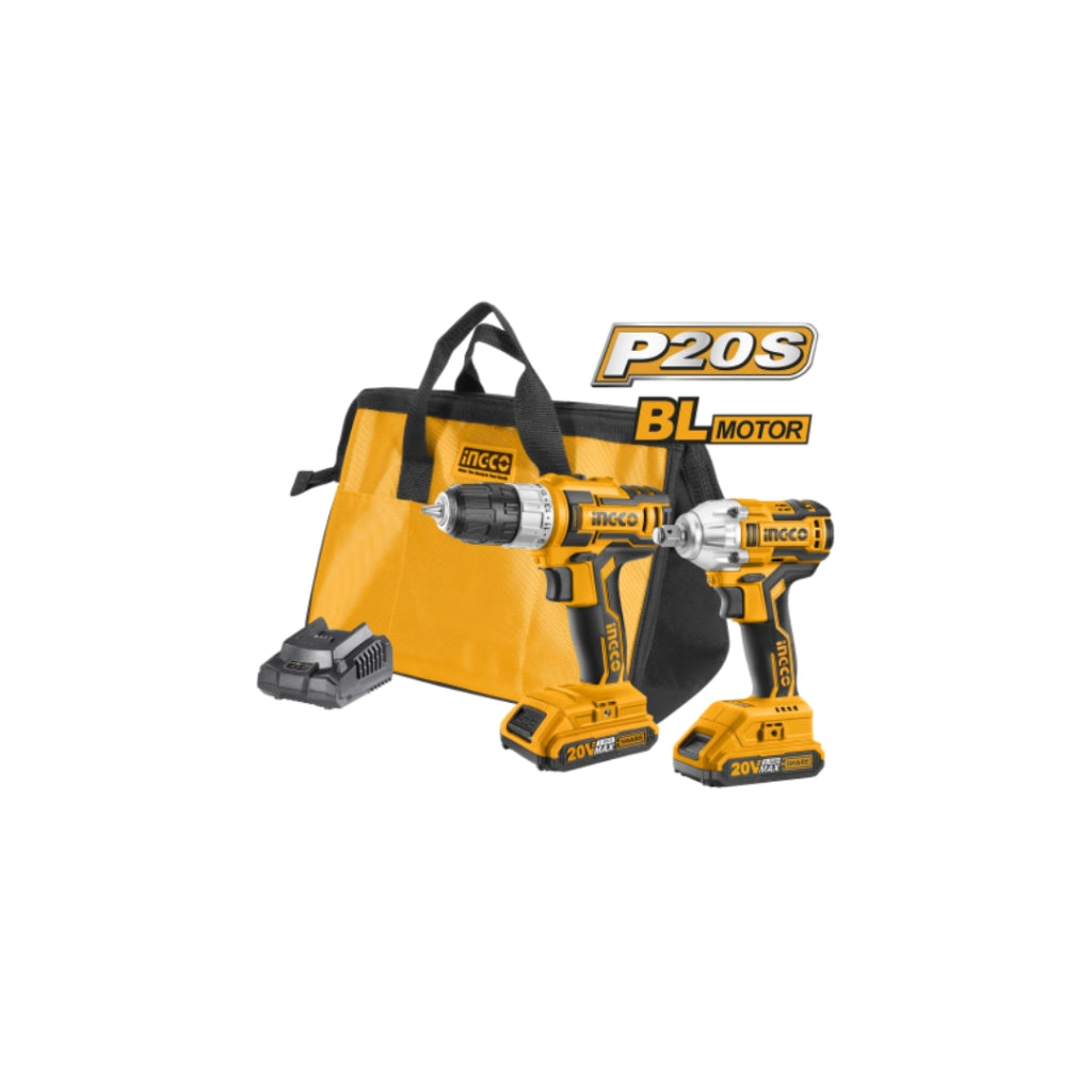 KIT AVVITATORE + AVV. AD IMPULSO 20V CKLI2007 INGCO