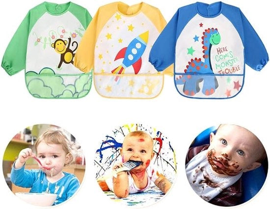 Set di asciugamani per bambini, 2 pezzi, impermeabili con tasca, asciugamani per bambini per bambini di entrambi i sessi, pezzi per bambini blu+verdi