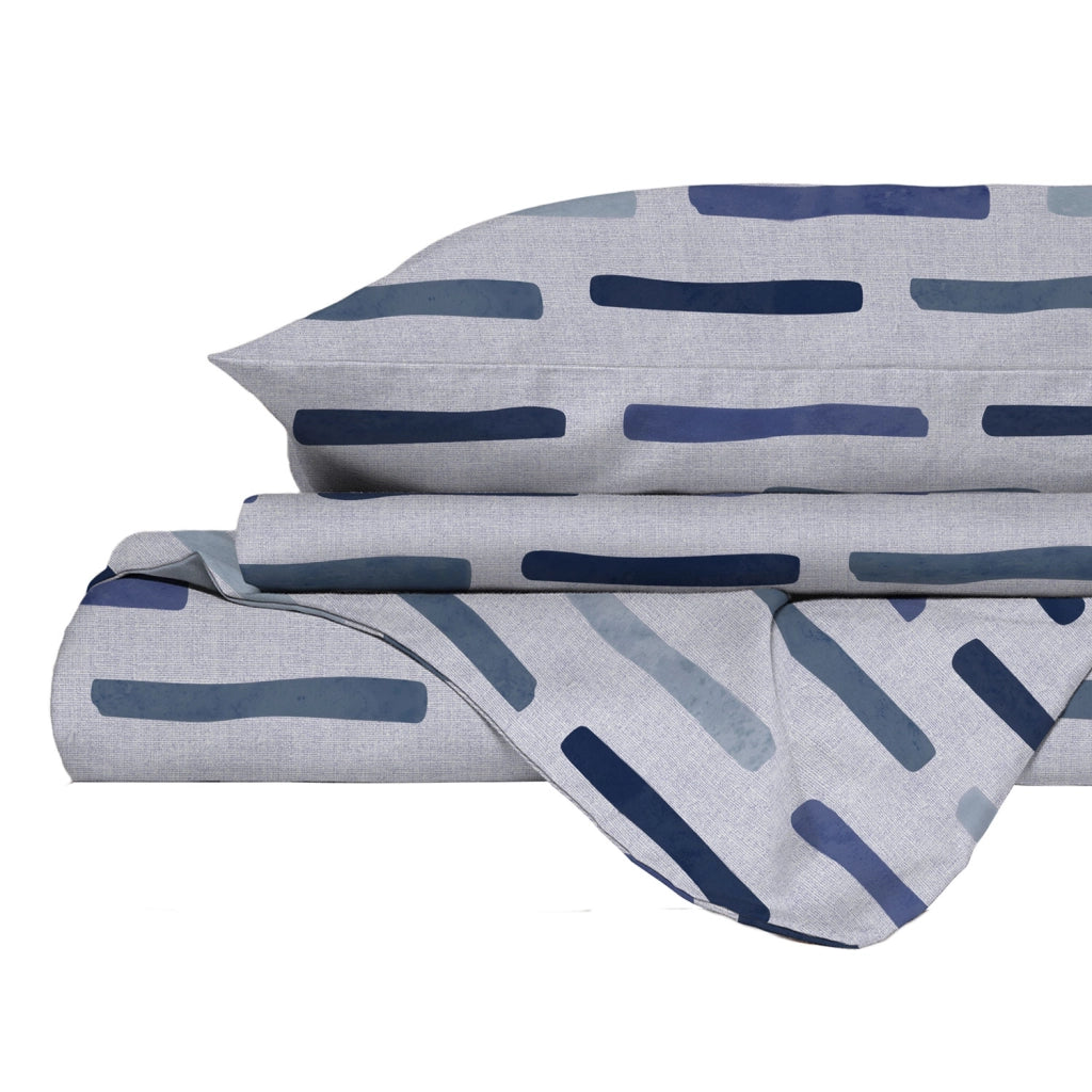 Copripiumino Karma Singolo con Federa in Poliestere Fun Blu