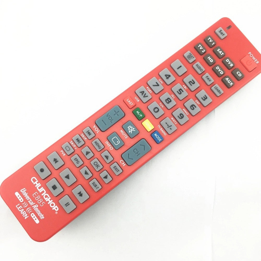 Trade Shop - Telecomando Universale Remote Televisori 8 In 1 Tv Sat Dvd Vcr Chunghop E885 -