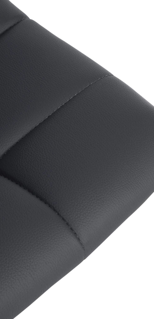 Sgabello Jerry in similpelle grigio,cromo