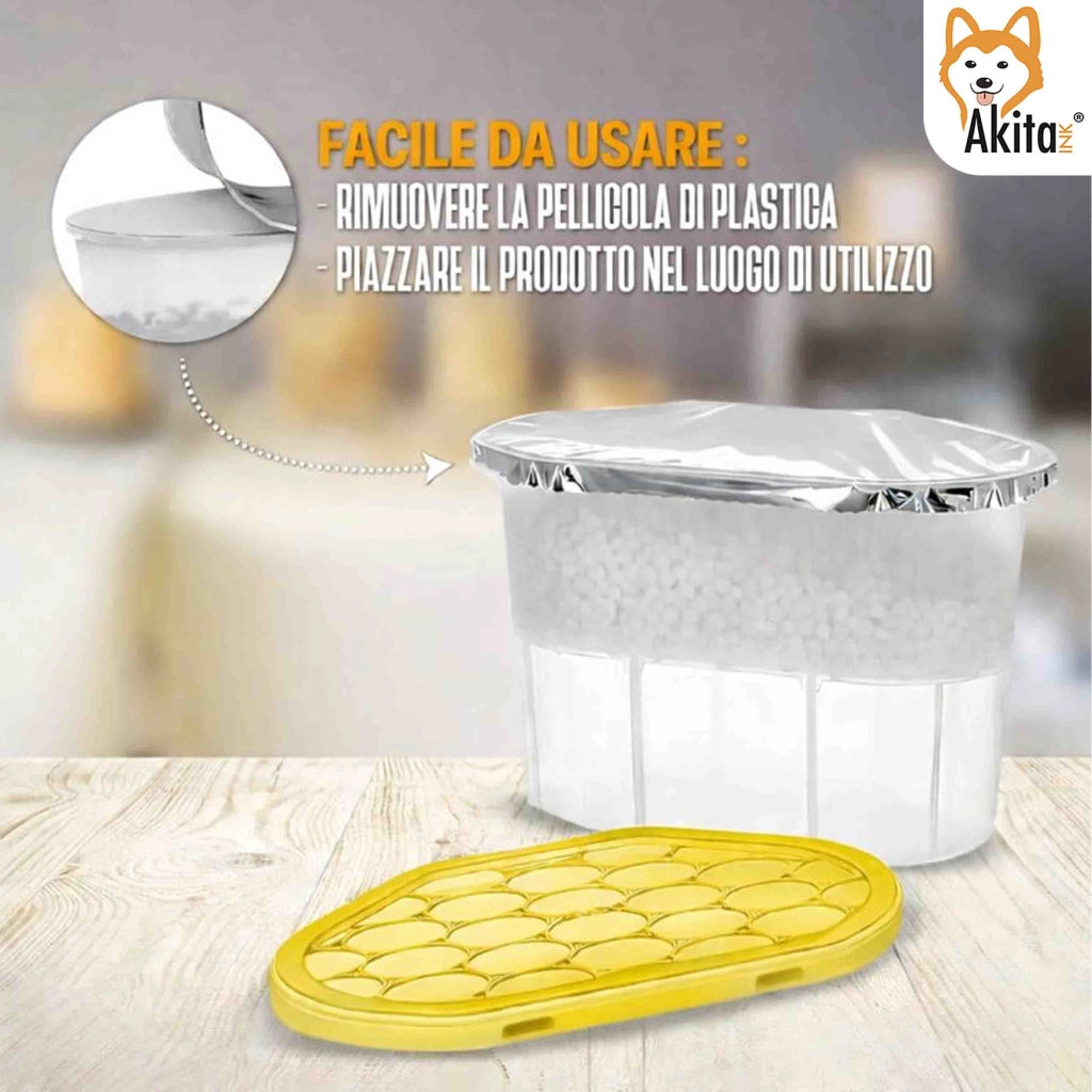 Akitaink Set 6 Assorbiumidita' Deumidificatori Agrumi 500 ml