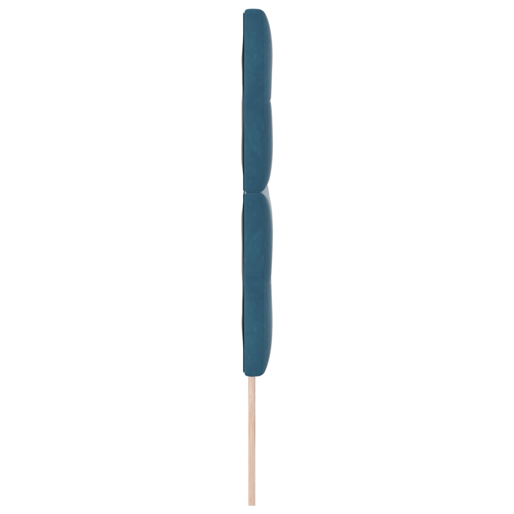 testiera imbottita  blu scuro 140 cm in velluto