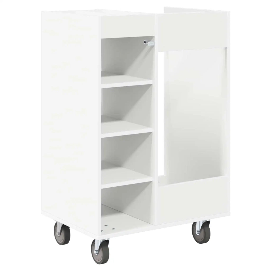 Armadio per Golf con ruota Tinta unita Bianco 65 x 45 x 98 cm