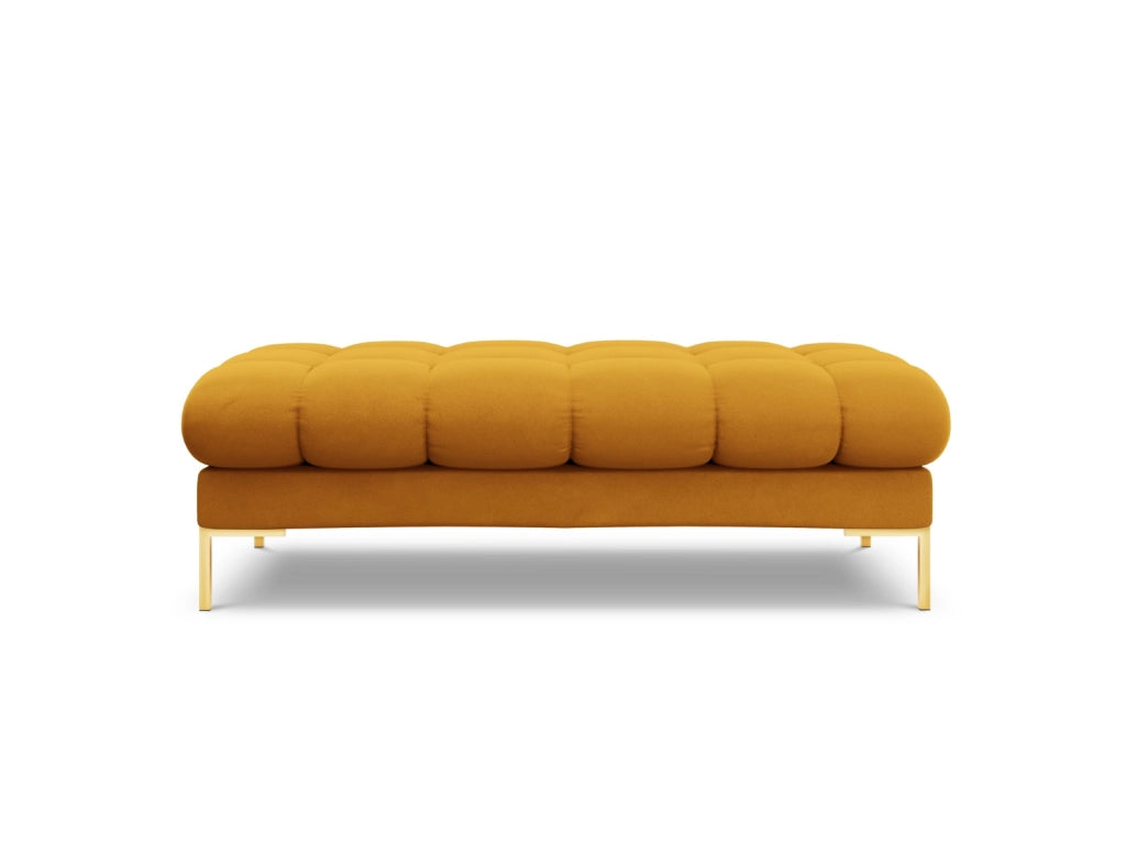 Cosmopolitan Design - Panca "Bali" 2 posti in velluto giallo 