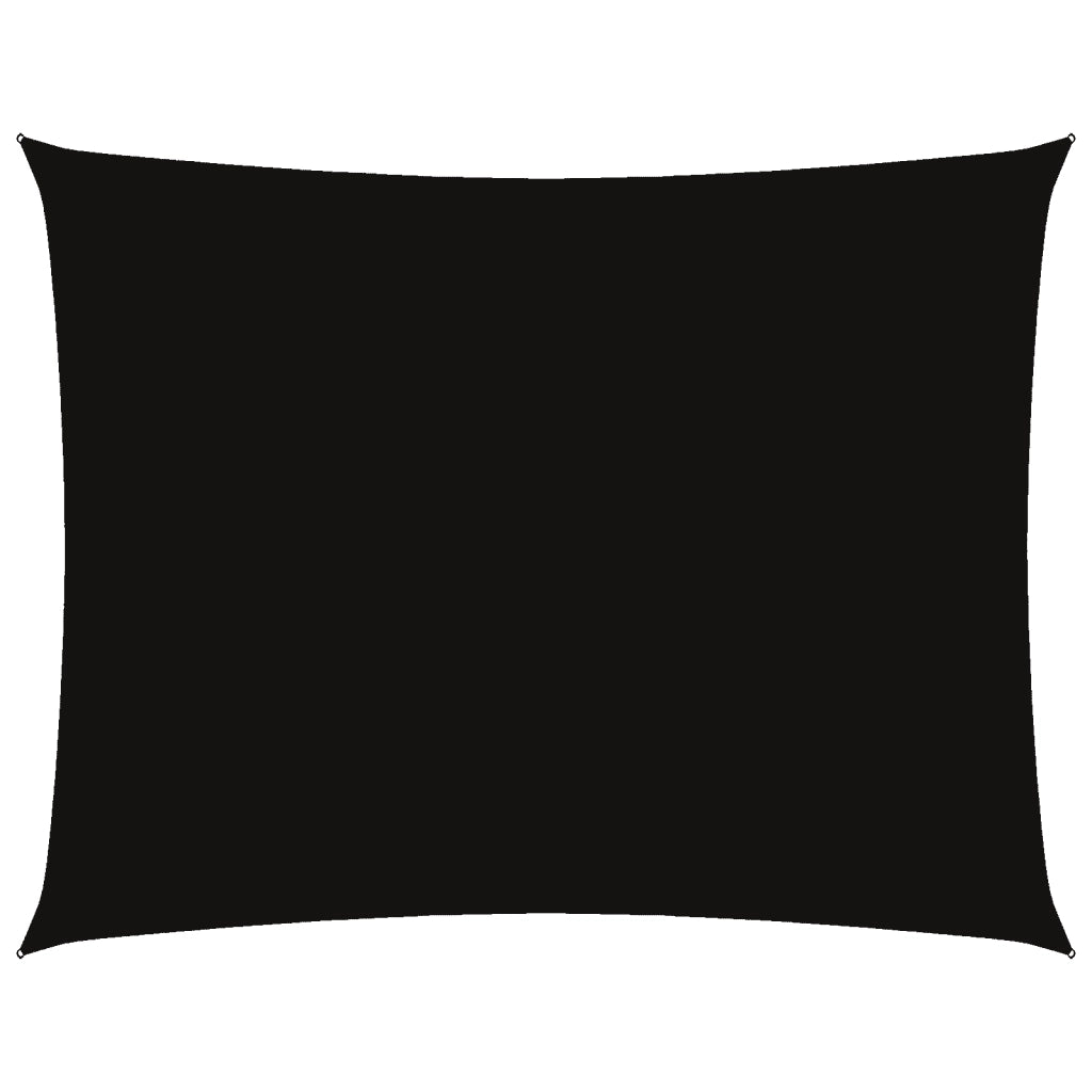 Parasole a Vela Oxford Rettangolare 3x6 m Nero