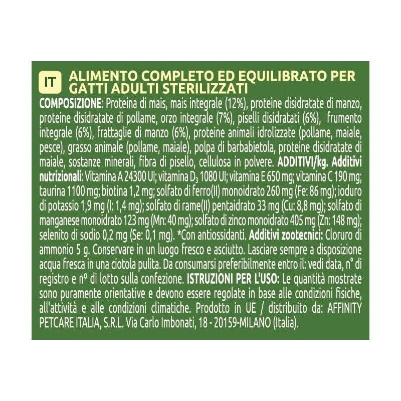 ULTIMA CROCCHETTE PER GATTO ADULTO 1-10 ANNI 440 GR GUSTO MANZO PER GATTI STERILIZZATI