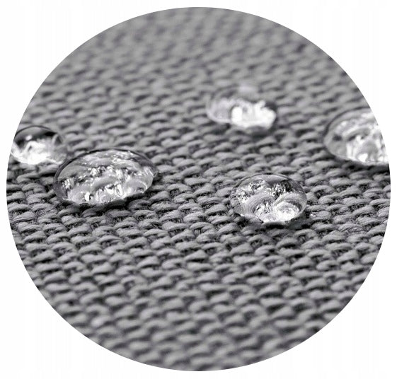 AIO FACTORY Cuscino per sedia da giardino trapuntato 50x50x80 cm impermeabile grigio scuro