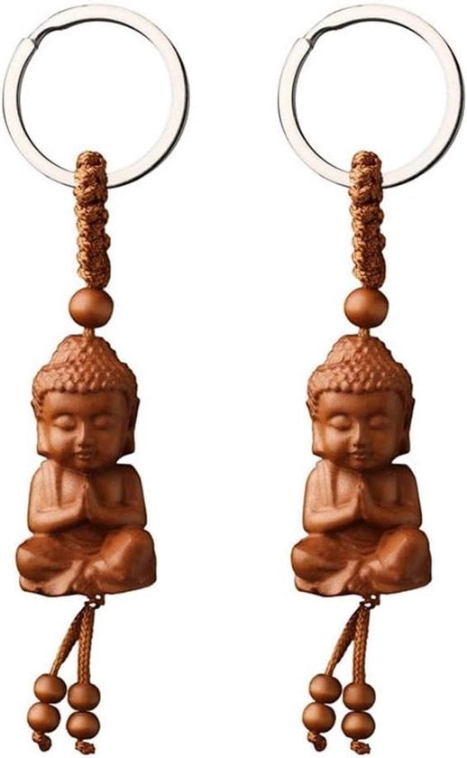 Figura di legno di Buddha per uomo, regalo di famiglia o compleanno, souvenir, immagine di Buddha in legno