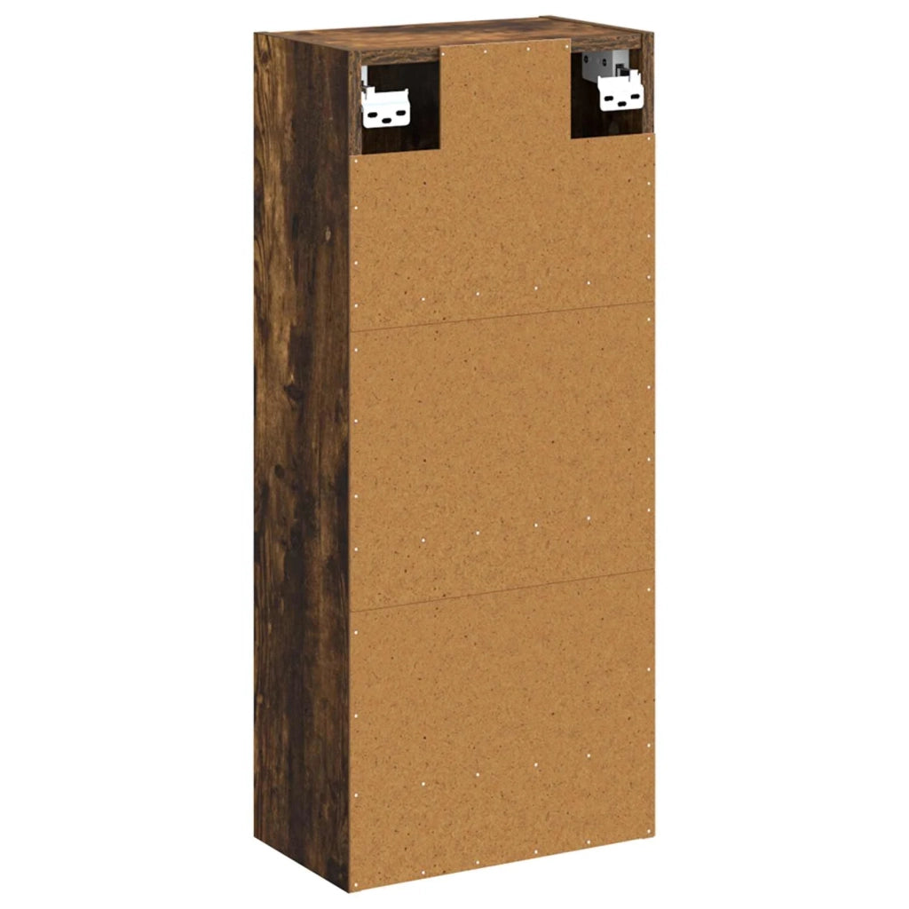 Mobile lavabo da parete Rovere Fumo 35 x 20 x 81 cm