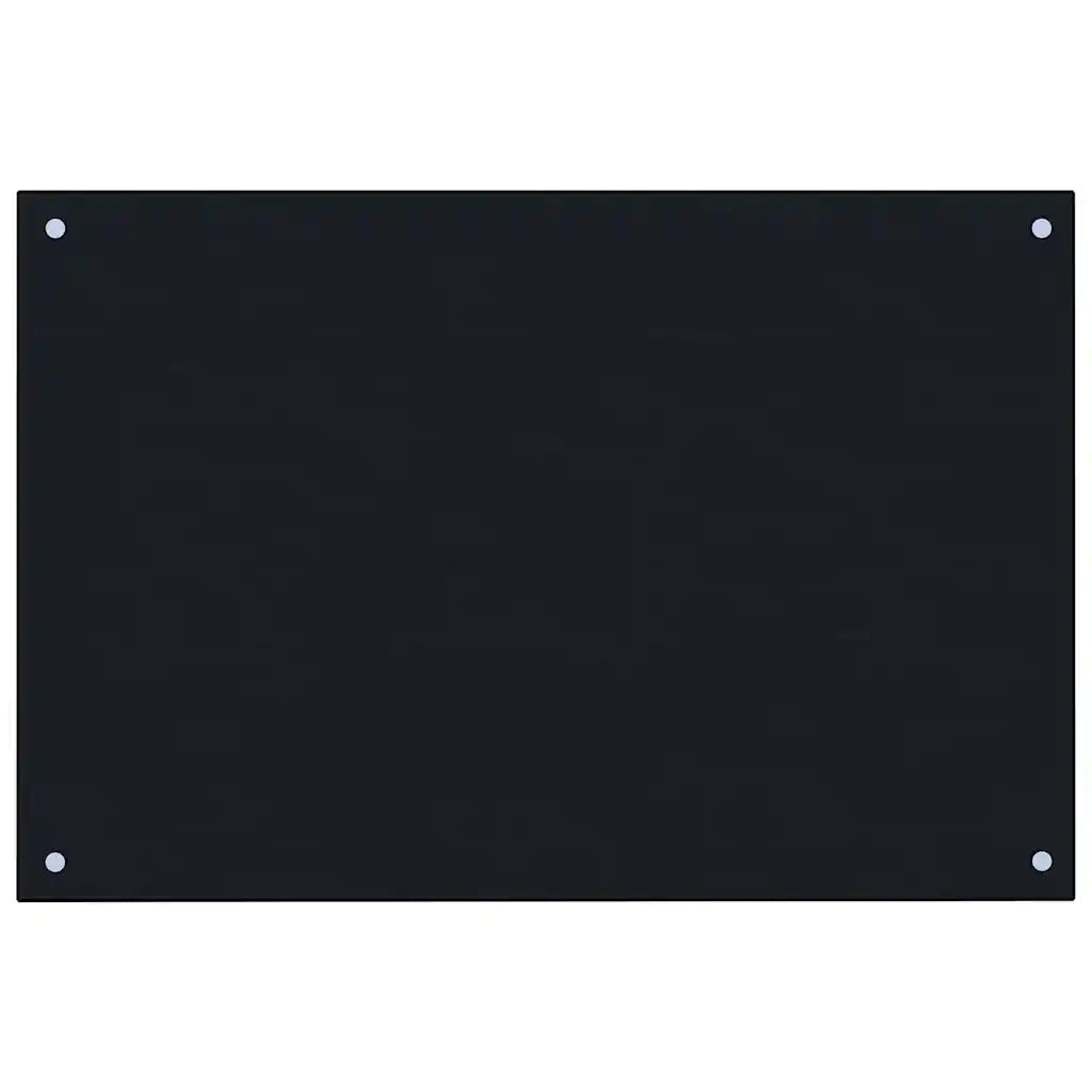 Paraschizzi per Cucina Nero 90x50 cm in Vetro Temperato CFW7420125