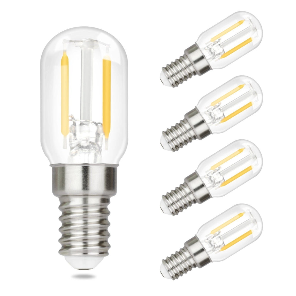 ZMH Confezione da 4 Lampade LED E14 Bianco Caldo Lampade Vintage T22 Retro Edison 2W 2700K Adatte a Portalampade