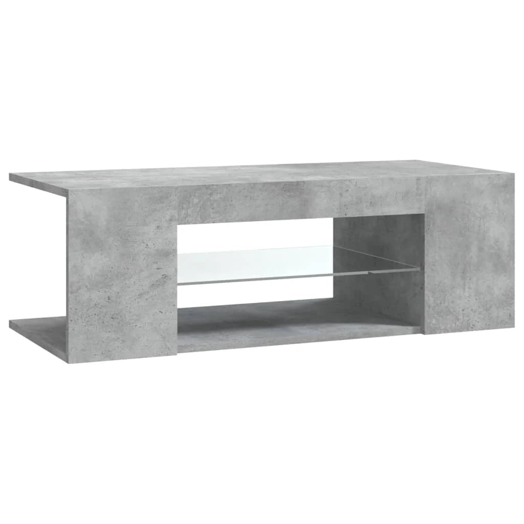Mobile TV multimediale mensola TV credenza mobile TV per sala da pranzo soggiorno camera da letto con luci LED 90 x 39 x 30 cm grigio 02_0026628