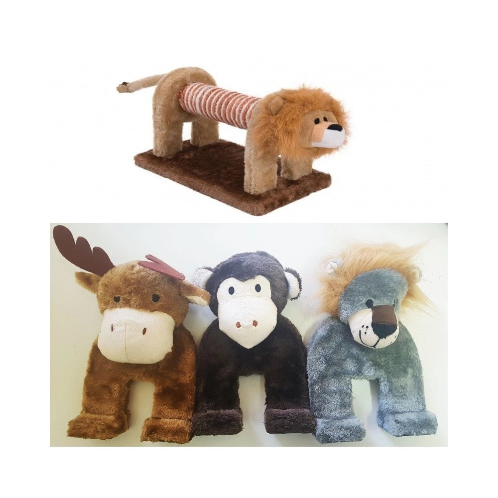 Trade Shop - Tiragraffi Gioco Palestra Tira Graffi Per Gatto Gatti Pet Unghie Base Morbida -