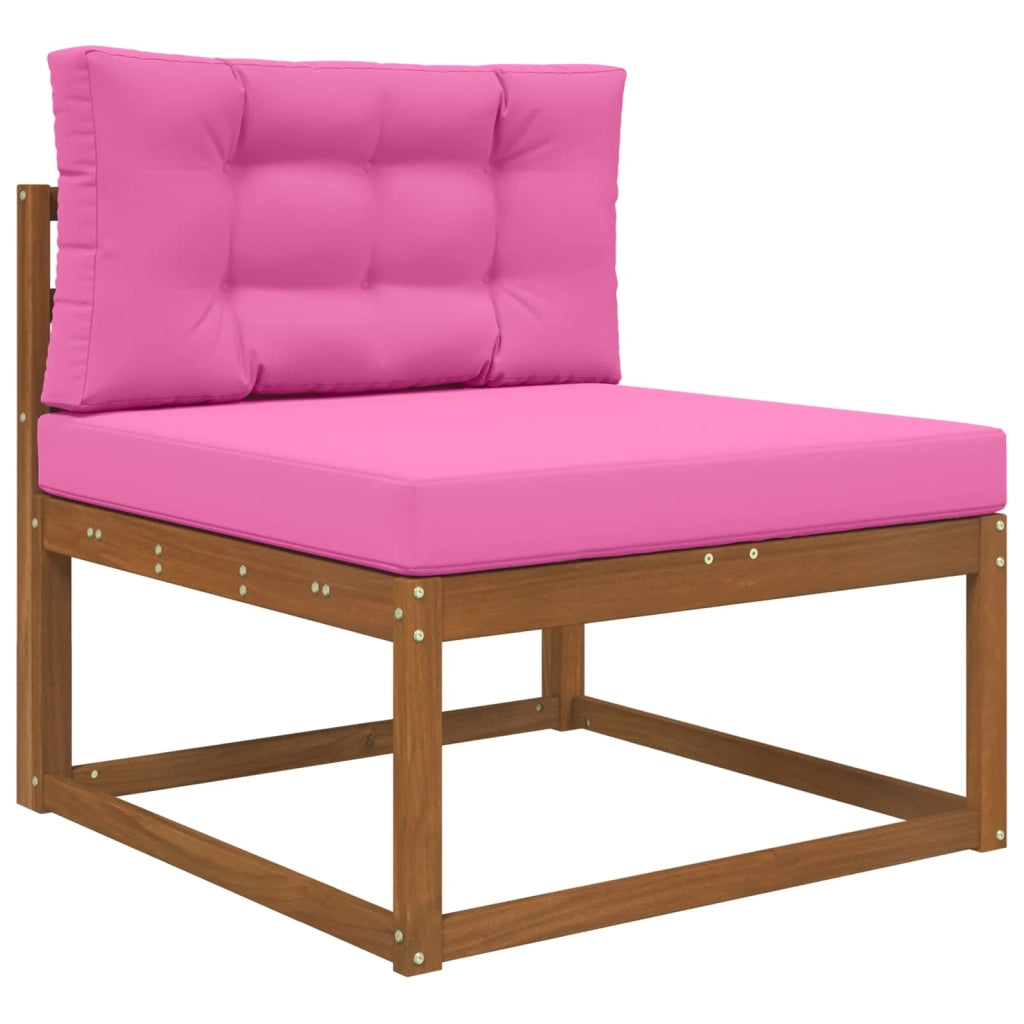 Cuscino per divano da esterno 2 pcs Rosa Poliestere