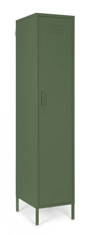Armadio 1 Anta 46x38x185 cm Cambridge in Acciaio Verde