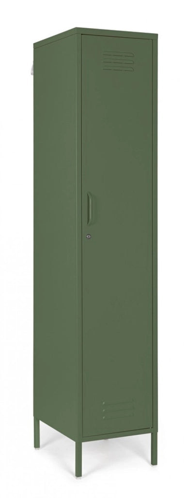 Armadio 1 Anta 46x38x185 cm Cambridge in Acciaio Verde