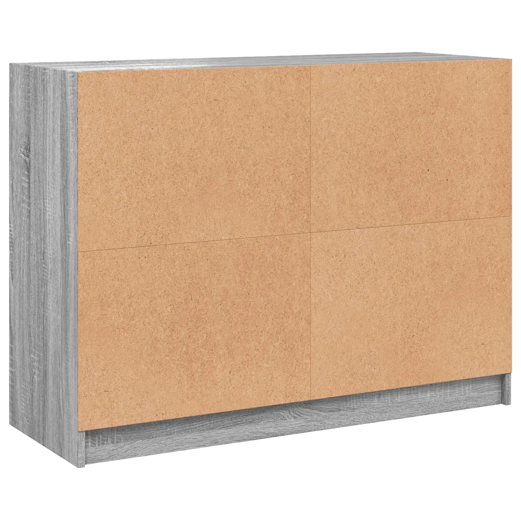 Credenza | Madia | Buffet da pranzo | Armadio da pranzo Grigio Sonoma 102x37x75,5 cm in Legno Multistrato