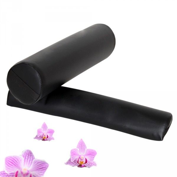 Kit massaggio professionale sgabello + cuscino mezzo cilindro + cuscino rullo nero 08_0000468
