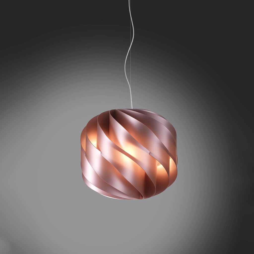 Sospensione Da Esterno Moderna Globe Polilux ® Pink Metal 1 Luce E27 D40Cm