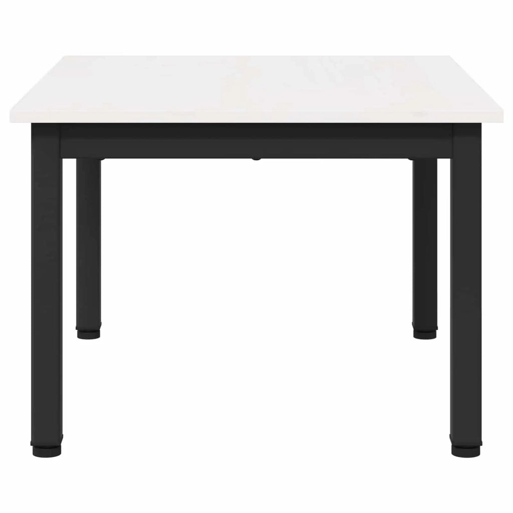 Tavolino da salotto Bianco 60 x 50 x 36 cm Pino massello 892762