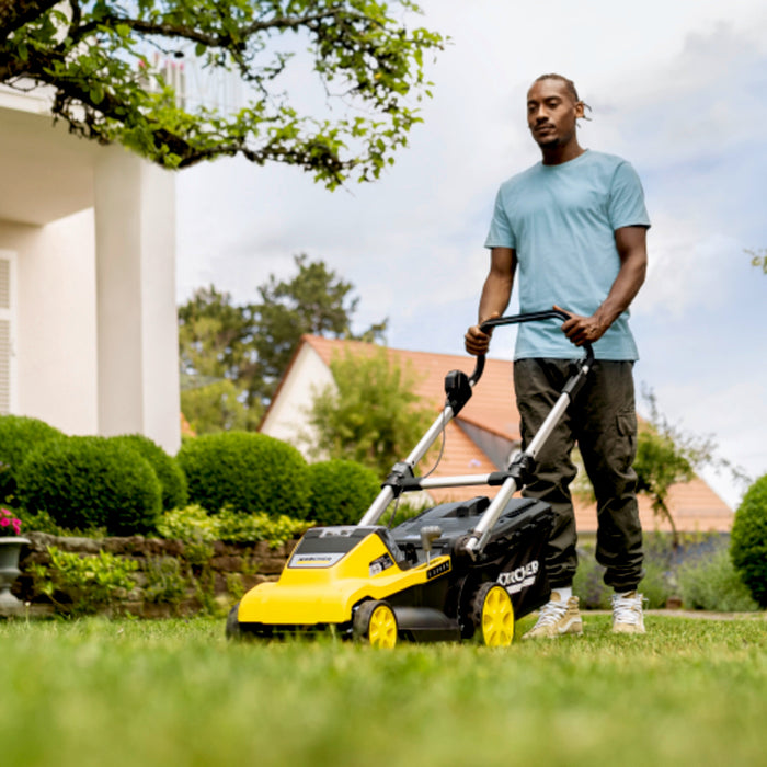 KARCHER Rasaerba a batteria LMO 5-18 Dual - Piattaforma batteria: Piattaforma Battery Power+ 18 V  - Larghezza di taglio: 41 cm - Altezza di taglio: 25  70 cm