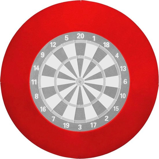 Protezione di Rondino Rosso - Protezione per Dartboard Universale per Tavoli da Dart da 45.5 cm