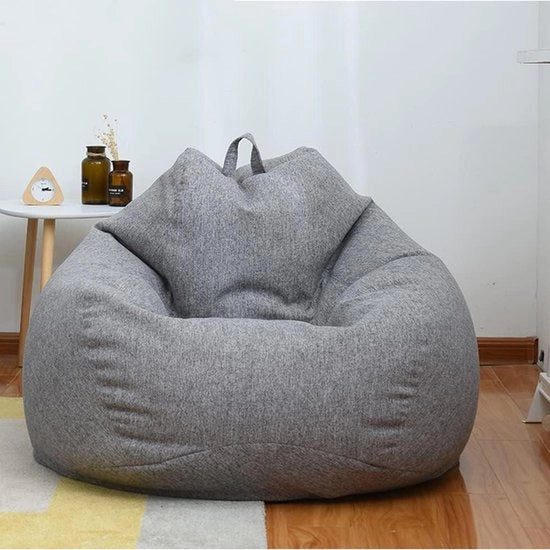 Cuscino per lettino in tessuto donkergrijs con tasca per bambini e adulti - 70 x 80 cm