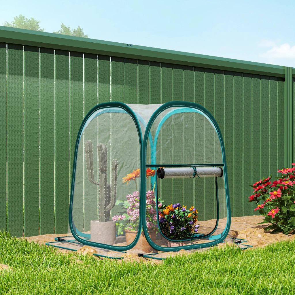 Mini Serra da Giardino ¨C zephmum ¨C Plastica Trasparente 70x70x80 cm
