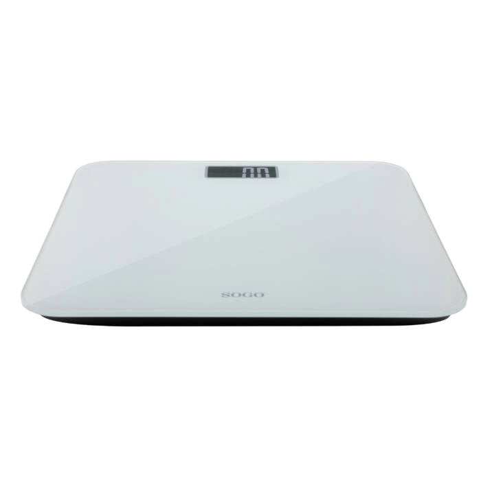 Bilancia pesapersone digitale 180 kg con display LCD retroilluminato, vetro temperato e accensione automatica - Sogo