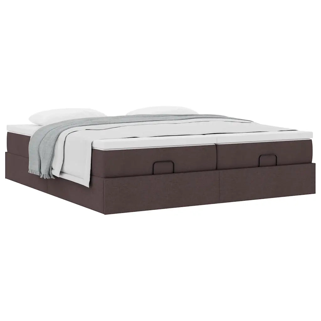 Struttura Letto Pouf con Materassi 180x200 cm in Tessuto 3311244
