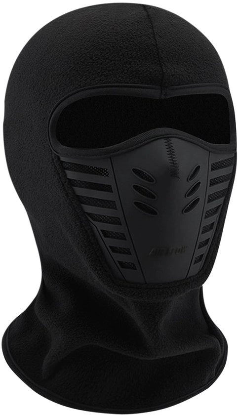 Maschera sportiva impermeabile al vento - Maschera multifunzionale per il viso - Copertura per la testa - Thermofleece - Poliestere - Protezione dal freddo