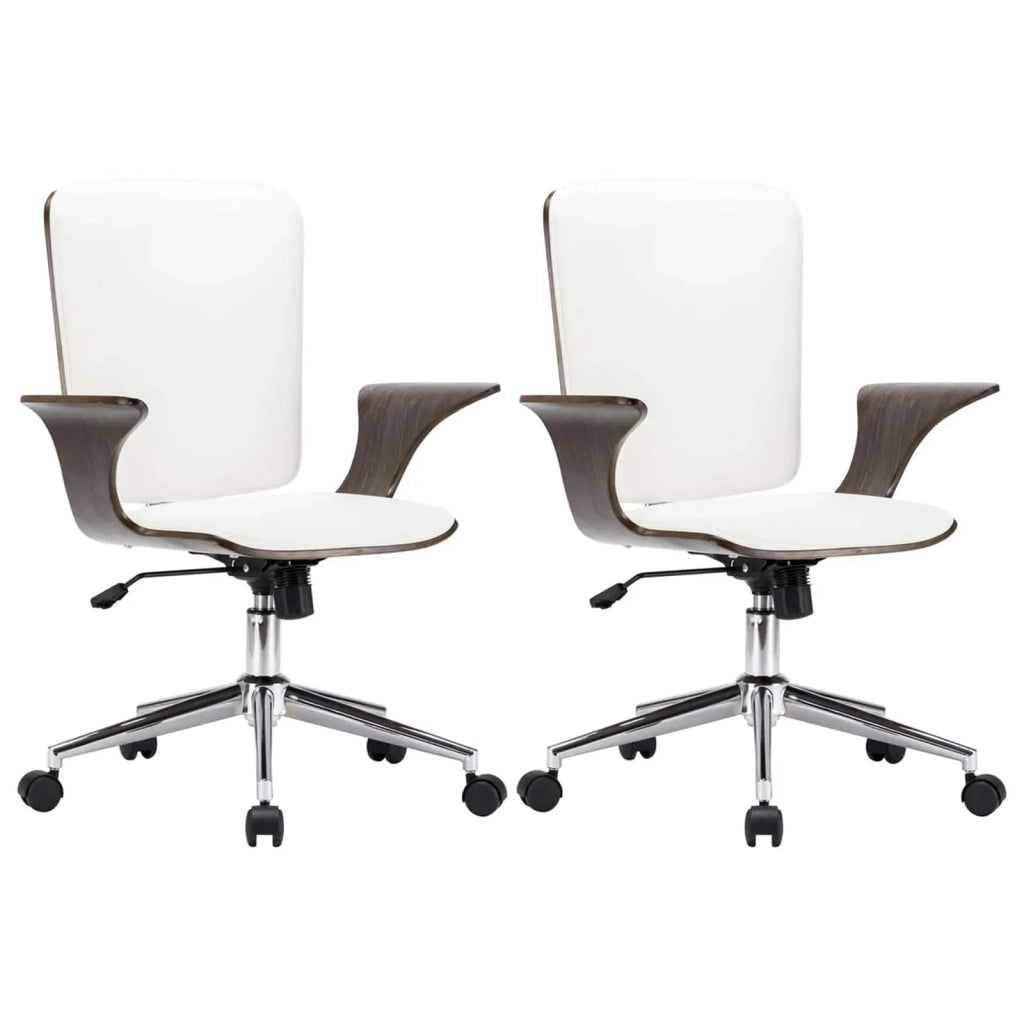 Sedie da Ufficio Girevoli 2 pz Similpelle 69 x 61 x 104 cm 279479
