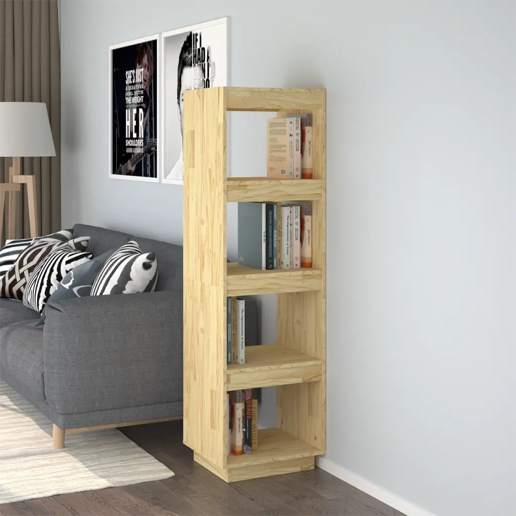 Libreria/Divisorio 41x35x135 cm in Legno Massello di Pino 810849