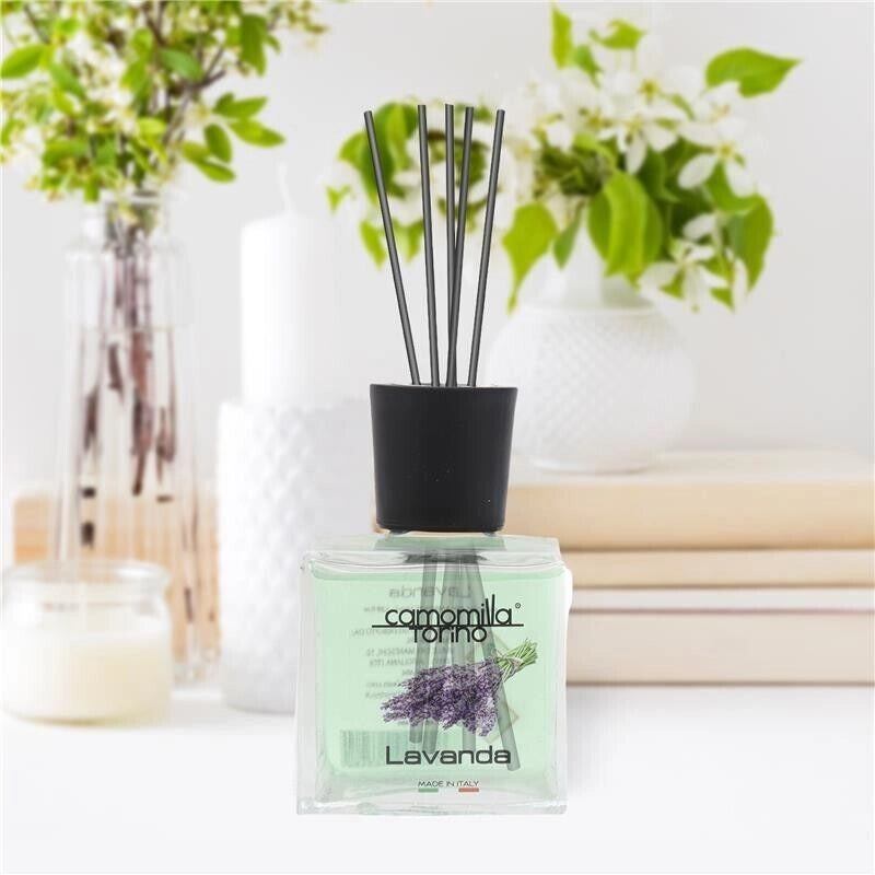 CAMOMILLA TORINO DIFFUSORE  PER AMBIENTE CON BASTONCINI ALLA LAVANDA DA 100 ML