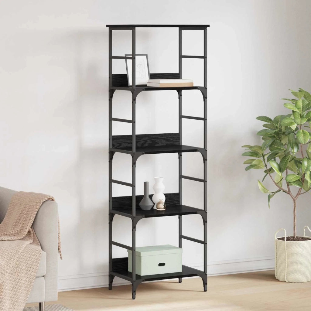 Libreria Rovere Nero 50 x 33 x 153 cm Legno multistrato 882756