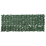 Paravento da Balcone con Foglie Verde Scuro 200x75 cm 367840