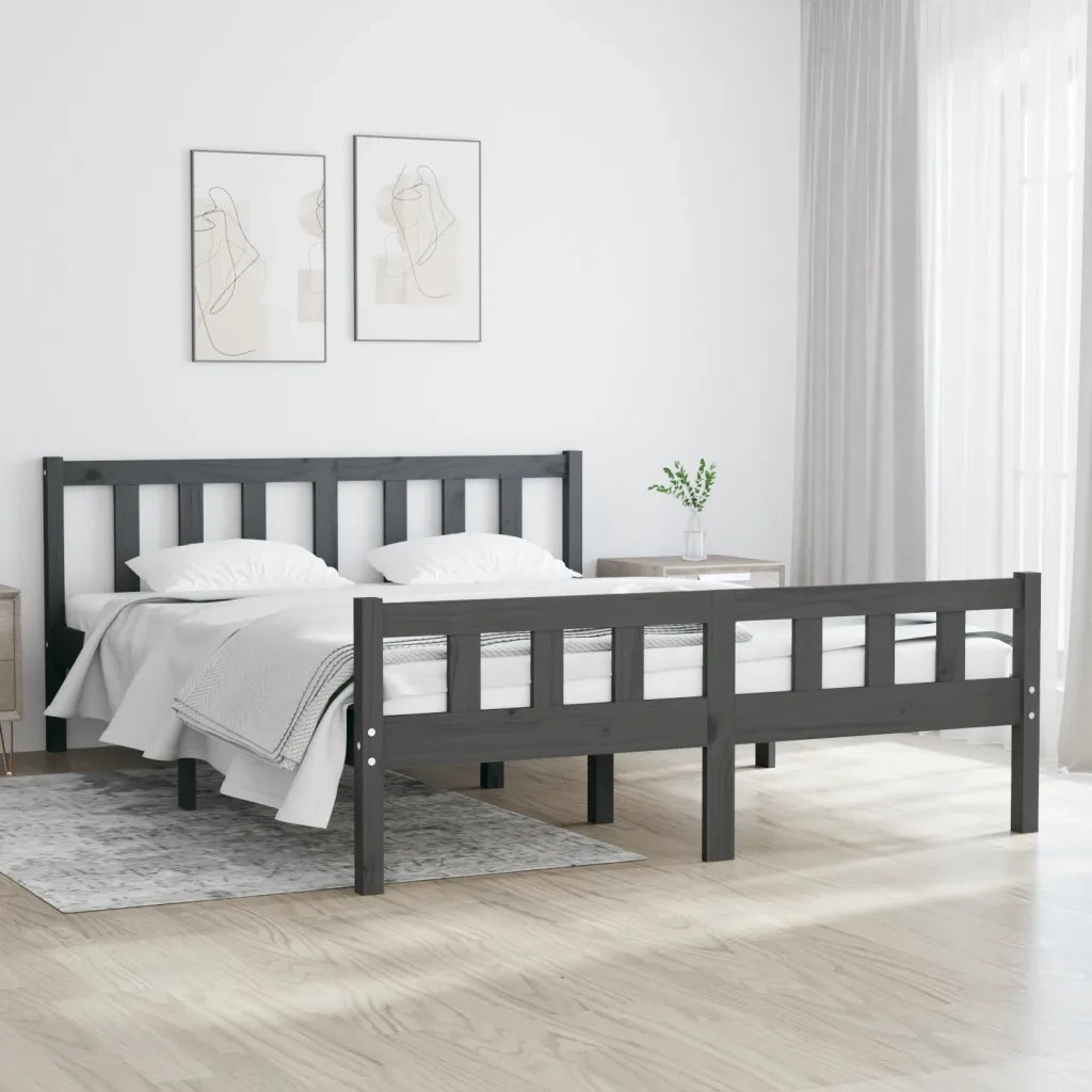 Giroletto Grigio in Legno Massello 140x190 cm cod mxl 59812