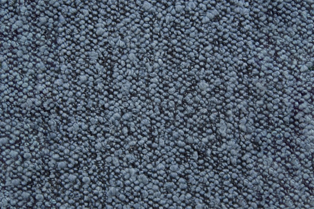 Testiera in tessuto bouclé blu con linee L160 cm